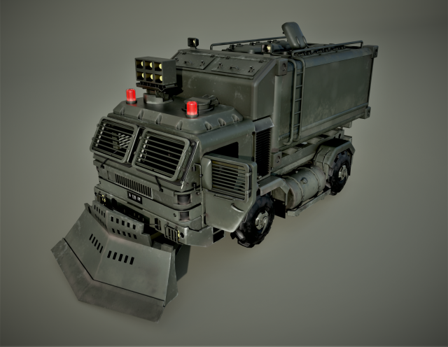 Military truck 3D Модель .c4d .max .obj .3ds .fbx .stl .blend 