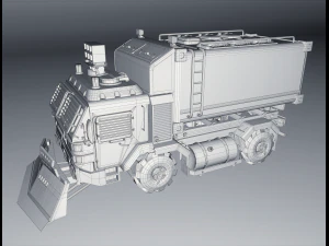 Military truck 3D Model