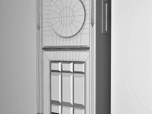 Retro clock by JAKSCH Co Riga Russ Emp 1901 3D Model