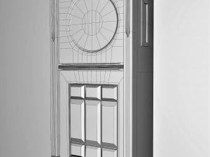 Retro clock by JAKSCH Co Riga Russ Emp 1901 3D Model