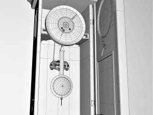 Retro clock by JAKSCH Co Riga Russ Emp 1901 3D Model
