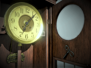 Retro clock by JAKSCH Co Riga Russ Emp 1901 3D Model