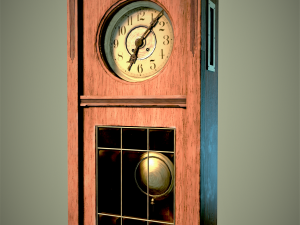 Retro clock by JAKSCH Co Riga Russ Emp 1901 3D Model