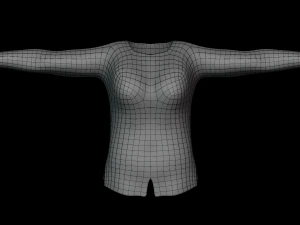 Alien Female Cartoon 3D Model