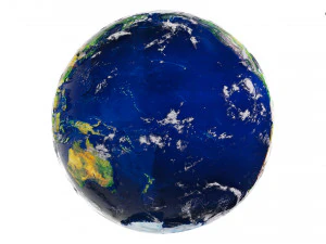 Terre hyper r&eacute;aliste mod&egrave;le 3D Modèle 3D