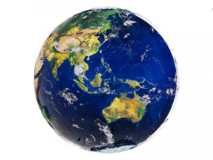 Terre hyper r&eacute;aliste mod&egrave;le 3D Modèle 3D