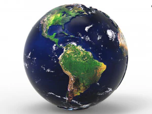 Terre hyper r&eacute;aliste mod&egrave;le 3D Modèle 3D