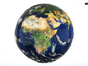 Terre hyper r&eacute;aliste mod&egrave;le 3D Modèle 3D