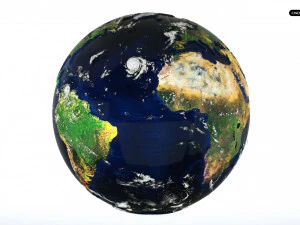 Terre hyper r&eacute;aliste mod&egrave;le 3D Modèle 3D