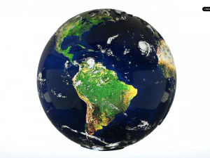 Terre hyper r&eacute;aliste mod&egrave;le 3D Modèle 3D