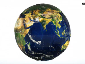 Terre hyper r&eacute;aliste mod&egrave;le 3D Modèle 3D