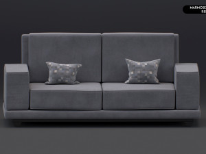 Realistic Modern Sofa Set Modello 3D