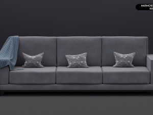 Realistic Modern Sofa Set Modello 3D