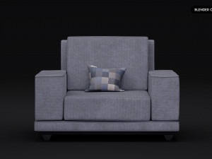 Realistic Modern Sofa Set Modello 3D
