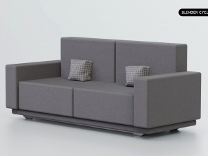 Realistic Modern Sofa Set Design 3Dモデル