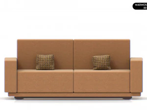 Realistic Modern Sofa Set Design 3D Model