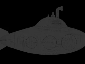 Toy Submarine 3D Model