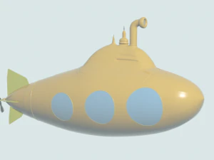 Toy Submarine 3D Model