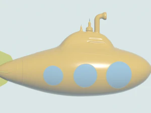 Toy Submarine 3D Model