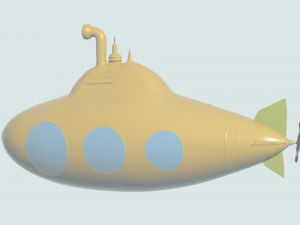 Toy Submarine Modèle 3D