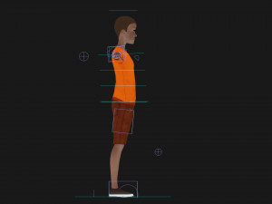 Black Boy Lowpoly Character 3D Model