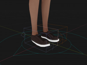 Black Boy Lowpoly Character 3D Model