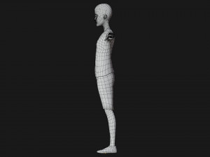 Black Boy Lowpoly Character 3D Model