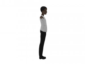 Black Boy lowpoly 3D मॉडल