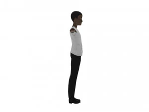 Black Boy lowpoly 3D Model