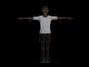 Black Boy lowpoly 3D मॉडल