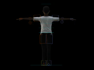 Black Boy lowpoly 3D Model
