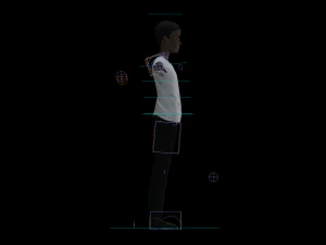 Black Boy lowpoly 3D Model