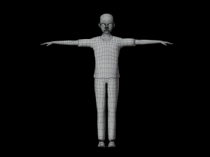 Black Boy lowpoly 3D मॉडल