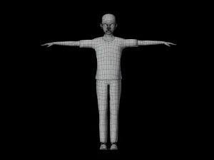 Black Boy lowpoly 3D Model