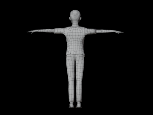 Black Boy lowpoly 3D मॉडल