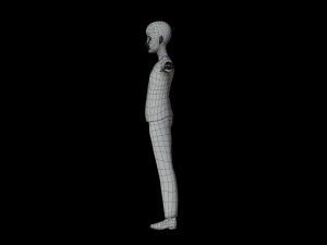 Black Boy lowpoly 3D मॉडल