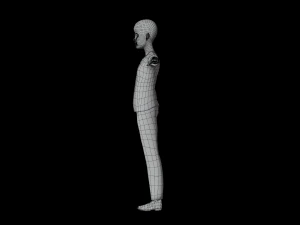 Black Boy lowpoly 3D Model