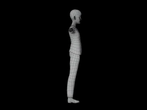 Black Boy lowpoly 3D Model