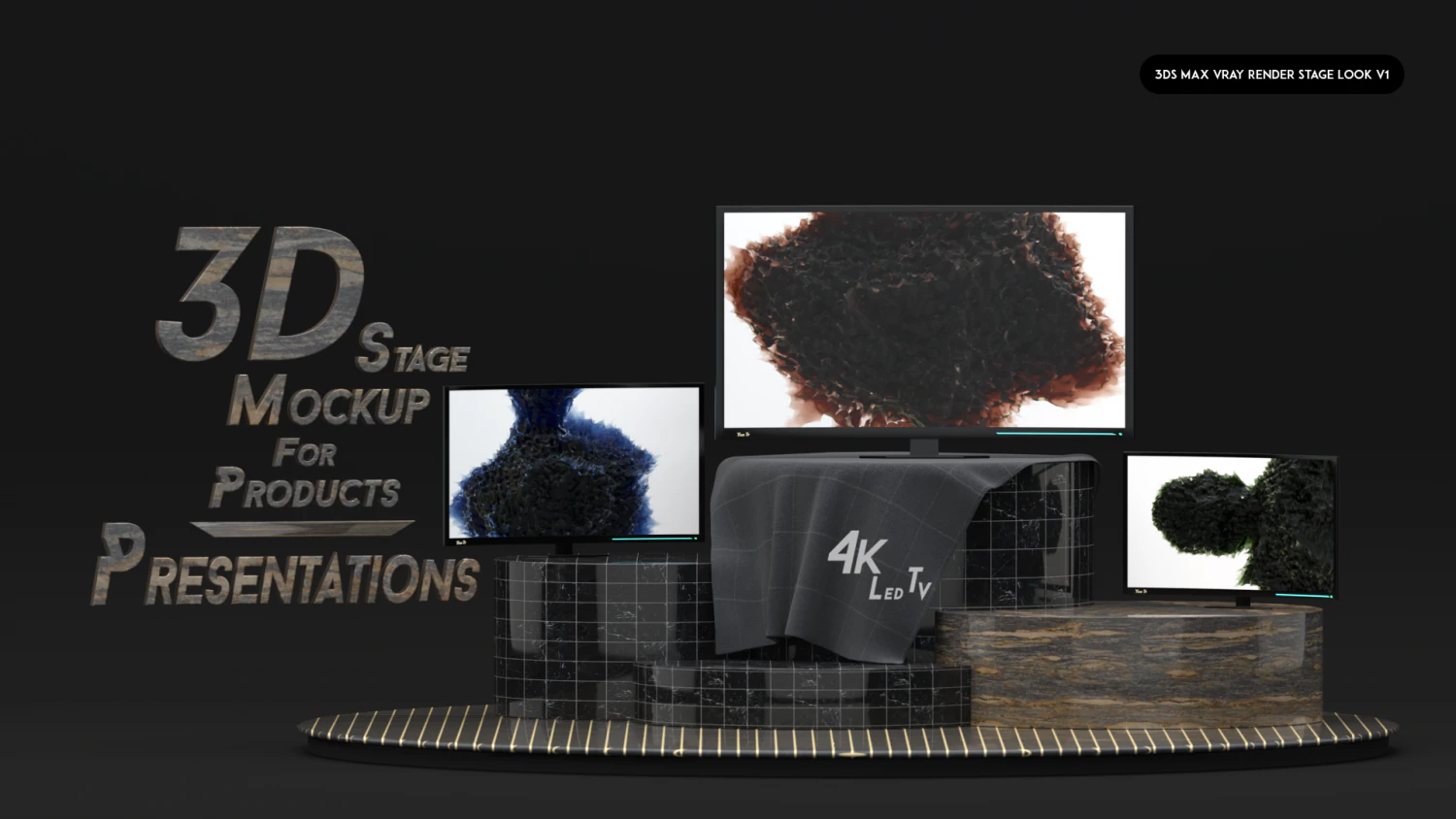 Stage For 3D Product Visualization CG Textures .c4d .max .obj .3ds .fbx .stl .blend