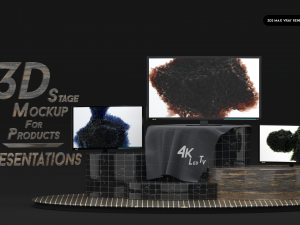 3D Stage Mockup For Presentations 3D Model