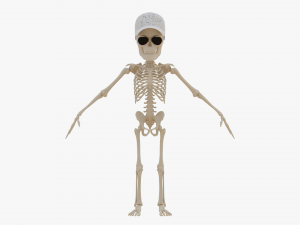 Cartoon Skeleton 3D Realistic 3D Model