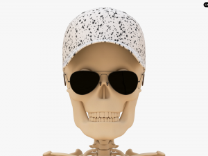 Cartoon Skeleton 3D Realistic 3D Model