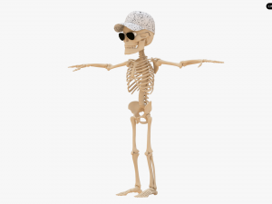 Cartoon Skeleton 3D Realistic 3D Model