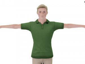 Modern Tarzan Lowpoly 3D Model