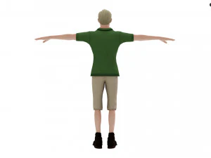 Modern Tarzan Lowpoly 3D Model