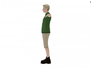 Modern Tarzan Lowpoly 3D Model