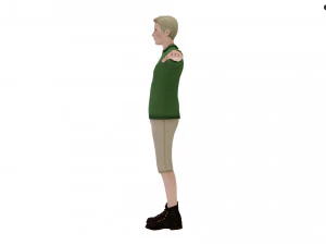 Modern Tarzan Lowpoly 3D Model