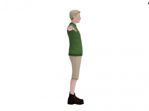 Modern Tarzan Lowpoly 3D Model