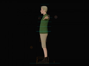 Modern Tarzan Lowpoly 3D Model
