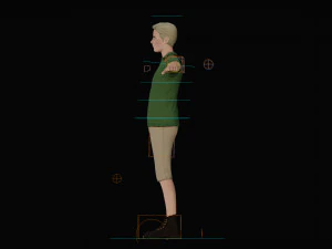 Modern Tarzan Lowpoly 3D Model